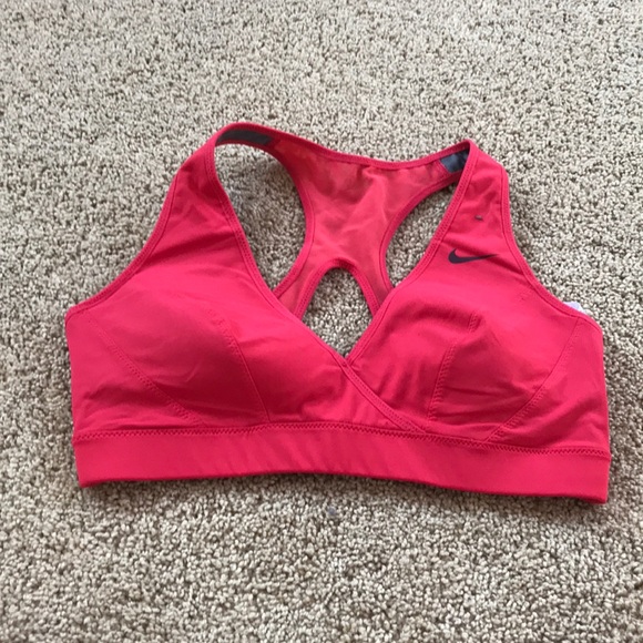 Nike Other - Nike medium padded dark coral  sports bra .